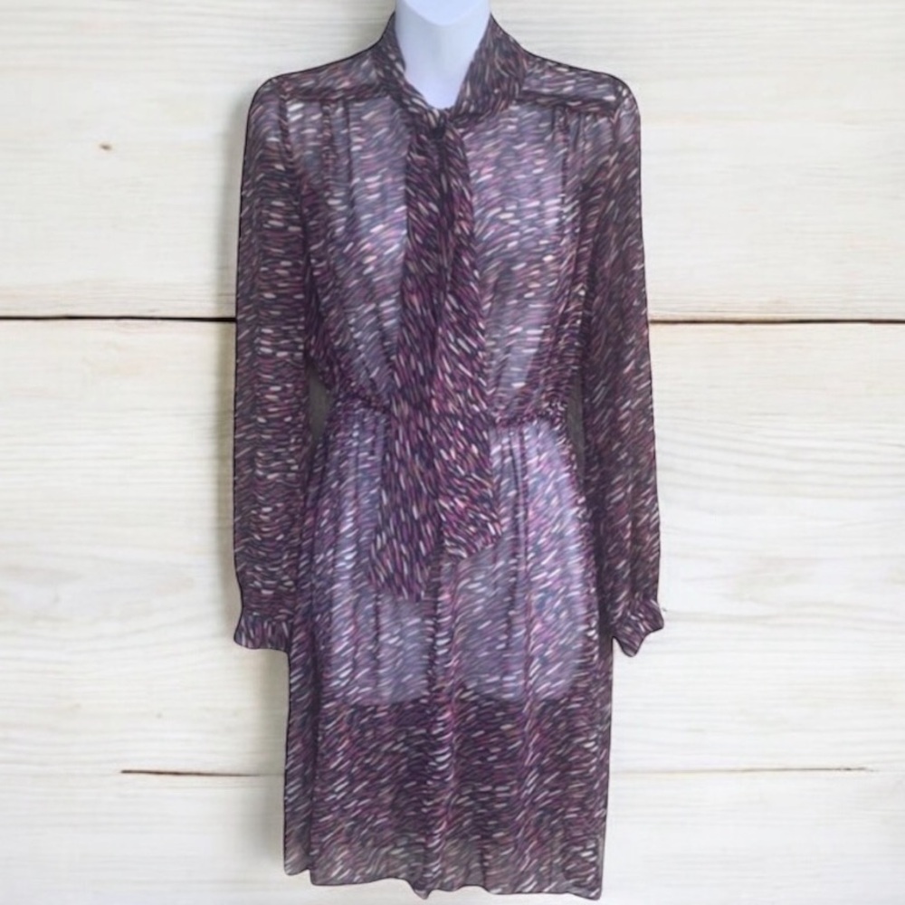 Urban Outfitters Pinkyotto sheer long sleeve bohemian dress XS/S